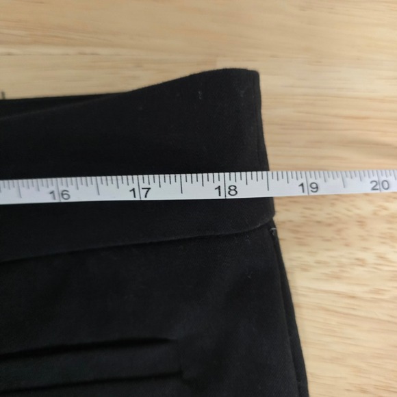 Anthropologie The Essential Slim Black Trousers Pants Women's Size 14 - Picture 5 of 9